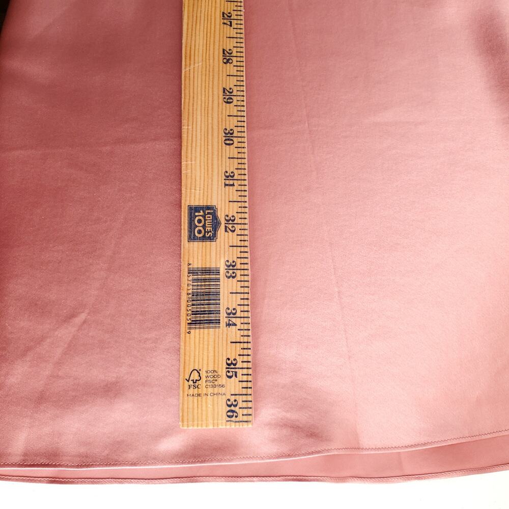 Pink Brown Silk Satin Lace Slip Dress M Retro Lingerie Coquette Romance Y2K 2016 - Picture 9 of 11